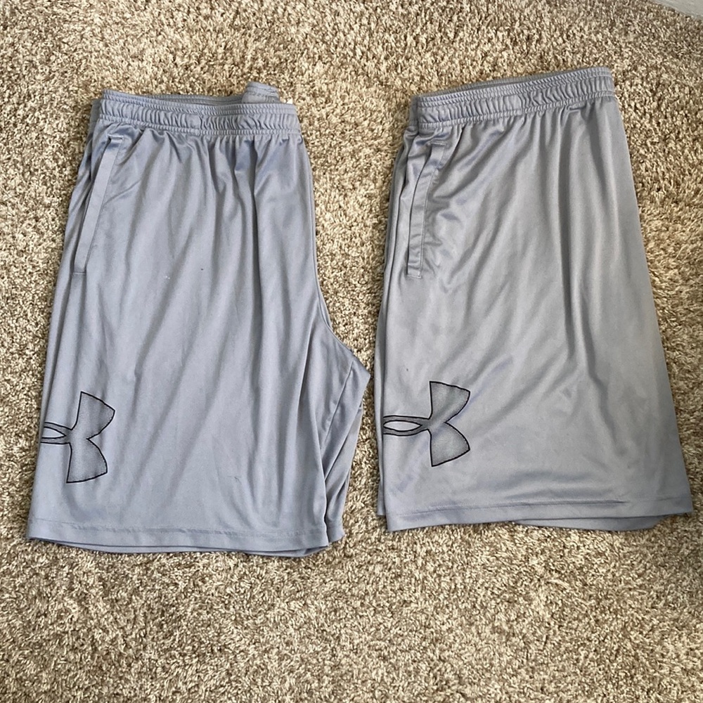 Under Armour Heat Gear Men’s Grey Workout Shorts - 2 Pairs 3XL